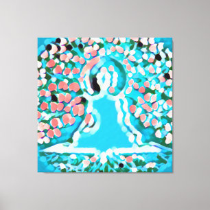 Tat Tvam Asi Blue Aura, Buddha Canvas Afdruk