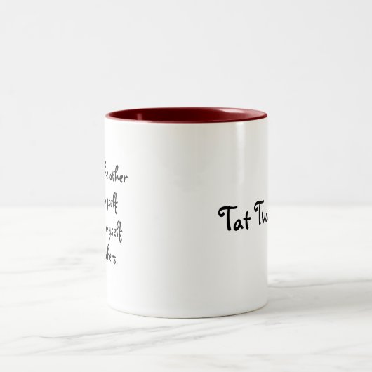 Tat Tvam Asi-Mok Tweekleurige Koffiemok (Center)
