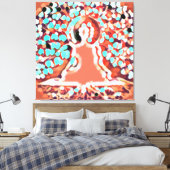 Tat Tvam Asi | Red Aura, Boeddha Canvas Afdruk (Insitu (Slaapkamer))