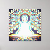 Tat Tvam Asi | White Aura, Buddha Canvas Afdruk (Voorkant)