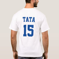 Tata Servisch Papa Blauw Jersey Nummer 15