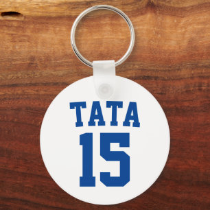 Tata Servische Kroatische Papa Blau Sport Shirt Ru Sleutelhanger