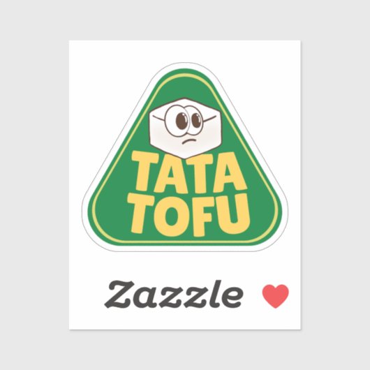 TATA TOFU SCHATTIGEE ANIME TOFU PUN STICKER (Vel)
