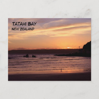 Tatahi Bay Sunset, Nieuw-Zeeland Briefkaart