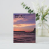 Tatahi Bay Sunset, Nieuw-Zeeland Briefkaart (Staand voorkant)