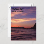 Tatahi Bay Sunset, Nieuw-Zeeland Briefkaart (Voorkant / Achterkant)