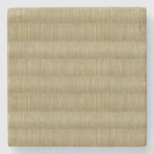 Tatami Mat 畳 2 Stenen Onderzetter (Voorkant)