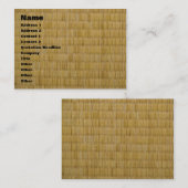 Tatami Mat 畳 Visitekaartje (Voorkant / Achterkant)