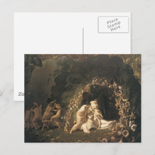 Tatania Sleeping door Richard Dadd Briefkaart (Voorkant / Achterkant)