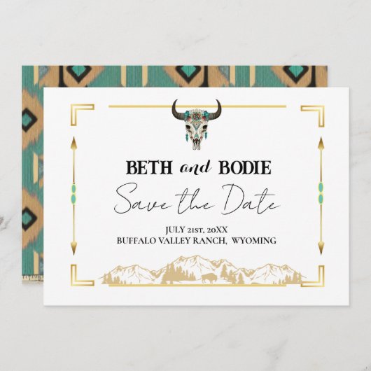 Tatanka Bison Yellowstone Ranch Sla de datum op In Kaart (Voorkant / Achterkant)