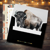 Tatanka Bison Yellowstone Western Ranch Uitnodigin Kaart