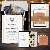 Tatanka Bison Yellowstone Westerne ranch uitnodigi Kaart