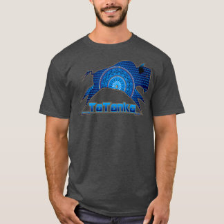 Tatanka Blue Native American Buffalo T-shirt