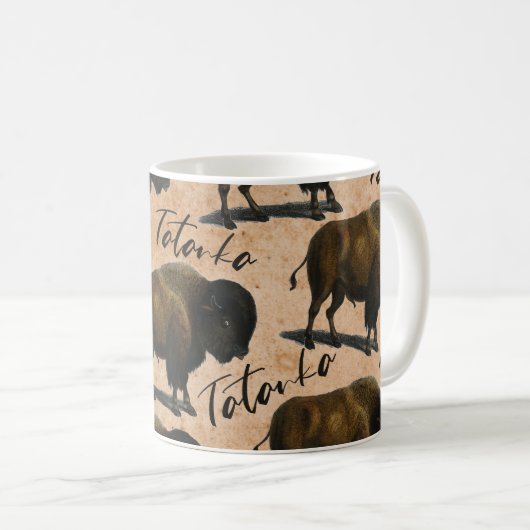 Tatanka Buffalo Bison Westerne koffie Mok (Voorkant rechts)