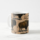 Tatanka Buffalo Bison Westerne koffie Mok (Voorkant links)