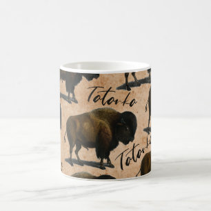 Tatanka Buffalo Bison Westerne koffie Mok