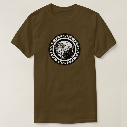 Tatanka (Buffalo) Black & White 2 T-shirt (Design voorkant)