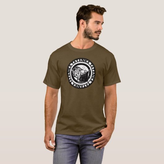 Tatanka (Buffalo) Black & White 2 T-shirt (Voorkant volledig)