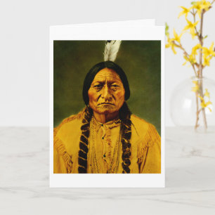 Tatanka Iyotake Inheemse Amerikaanse Indiaanse Hoo Kaart