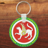 Tatarstan - officieel symbool voor wapenheraldry sleutelhanger (Voorkant)