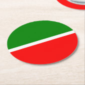 Tatarstan Ronde Kartonnen Onderzetter (Gebogen)