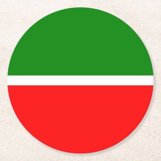 Tatarstan Ronde Kartonnen Onderzetter (Voorkant)
