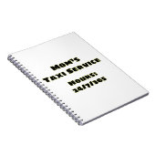 Tata's Taxi Notitieboek (Rechterzijde)