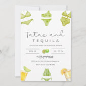 Tatas & tequila lingerie bruiloftsfeest kaart (Voorkant)