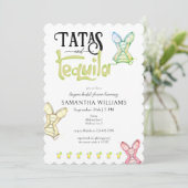 Tatas & Tequila Modern Vrijgezellenfeest Fiesta Pa Kaart (Staand voorkant)