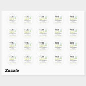 Tatas & Tequila Moderne Bruidsfeest Borrel Fiesta  Ronde Sticker (Vel)