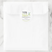 Tatas & Tequila Moderne Bruidsfeest Borrel Fiesta  Ronde Sticker (Tas)