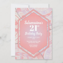 Tatau Cotton Snoep Diamond Verjaardagsuitnodiging