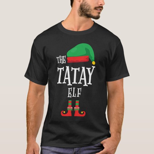 Tatay Elf Family Matching Group Filipino Kerstmis T-shirt (Voorkant)