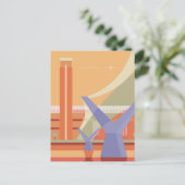 Tate Gallery en Millennium Bridge Briefkaart (Staand voorkant)