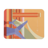 Tate Gallery en Millennium Bridge Magneet (Horizontaal)