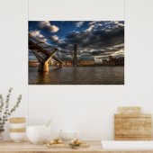 Tate Modern en Millennium Bridge Poster (Keuken)