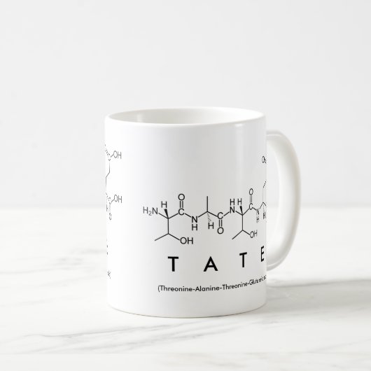 Tate peptide naam mok (Voorkant rechts)