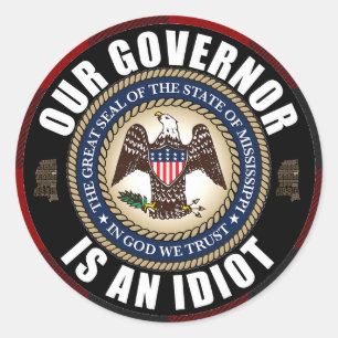 Tate Reeves is een idioot Ronde Sticker