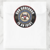 Tate Reeves is een idioot Ronde Sticker (Tas)