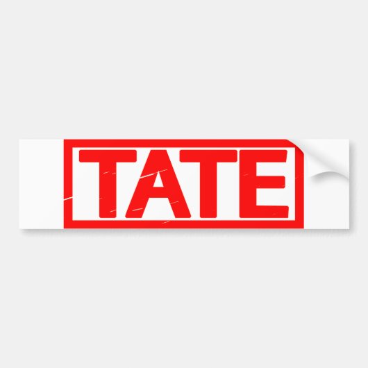 Tate Stamp Bumpersticker (Voorkant)