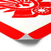 Tatenokai Flag Yukio Mishima Poster (Hoek)