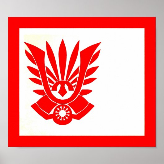 Tatenokai Flag Yukio Mishima Poster (Voorkant)