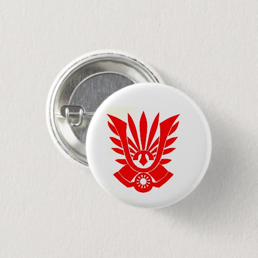 Tatenokai Flag Yukio Mishima Ronde Button 3,2 Cm (Voorkant /achterkant)