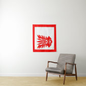 Tatenokai Flag Yukio Mishima Wandkleed (In situ)