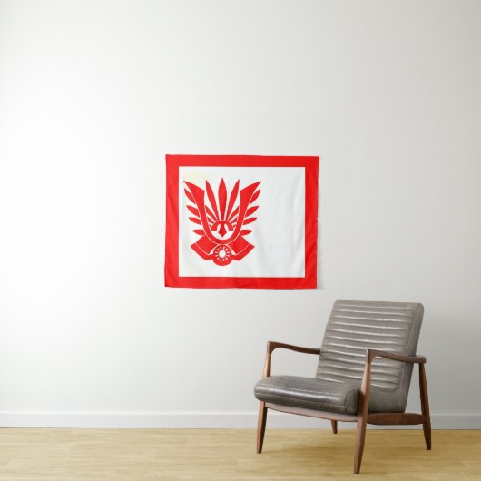 Tatenokai Flag Yukio Mishima Wandkleed (In Situ (horizontaal))