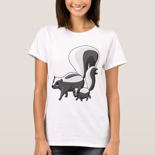 Tater en Tot de Skunks T-shirt (Voorkant)