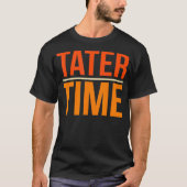 Tater Time Fun Turkey Thanksgiving Family Mannen W T-shirt (Voorkant)