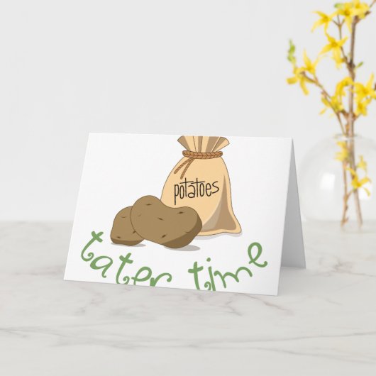 Tater Time Kaart (Gele Bloem)