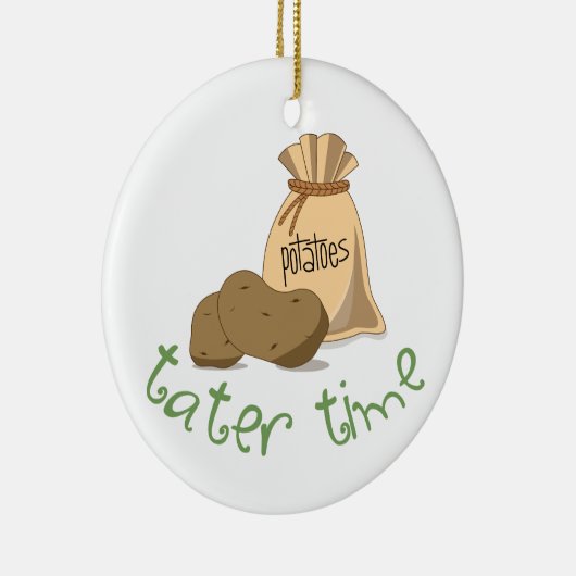 Tater Time Keramisch Ornament (Rechts)