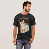 Tater tot cat miauw Abstracte kunst T-shirt (Voorkant volledig)